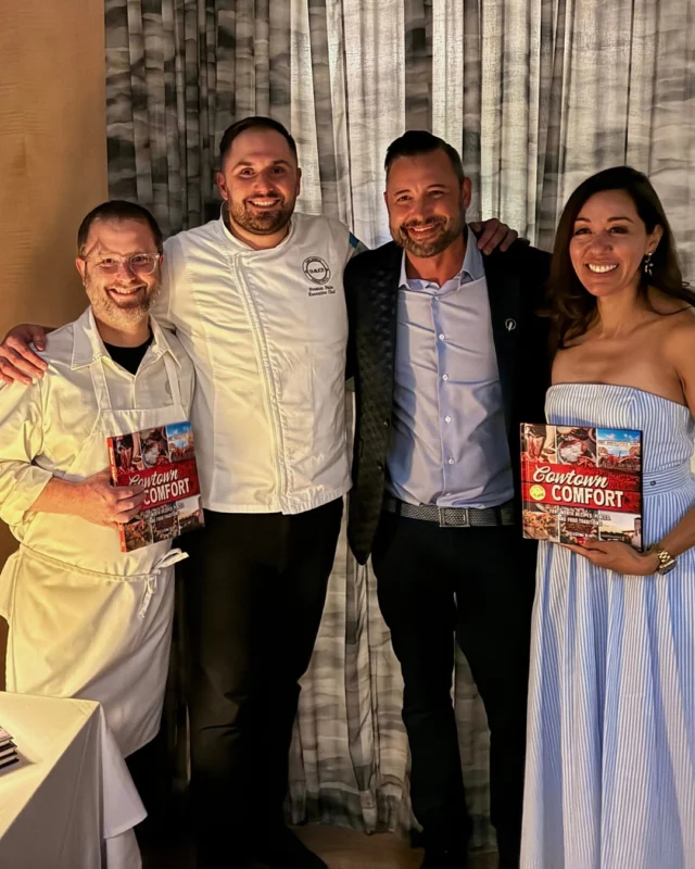 A vibrant Cowtown Comfort Cookbook Dinner in @theblueroomfw. 🍷 Thank you to all who joined us in celebrating the newly released cookbook from acclaimed Fort Worth food writer and @culturemapfw contributor, @celestinablok. With a multi-course menu curated by Fort Worth’s premier chefs, it was the perfect evening uniting local food lovers.