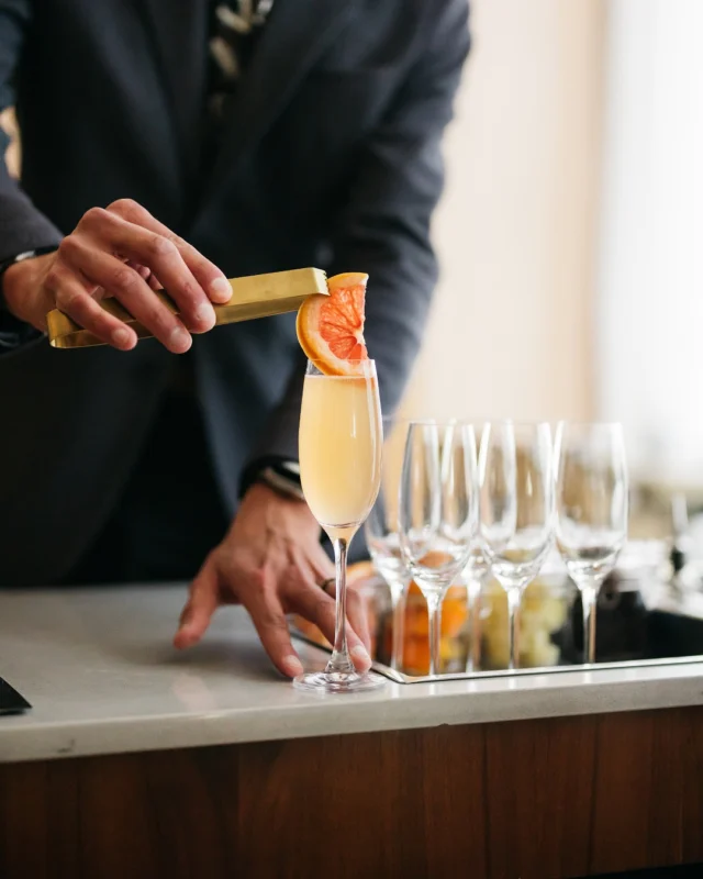 Crafting your perfect pour. 🥂  Enjoy the Mimosa Trolley, stocked with a wide variety of bubbles, juices and purées, every Saturday and Sunday as part of Emilia’s curated brunch experience.